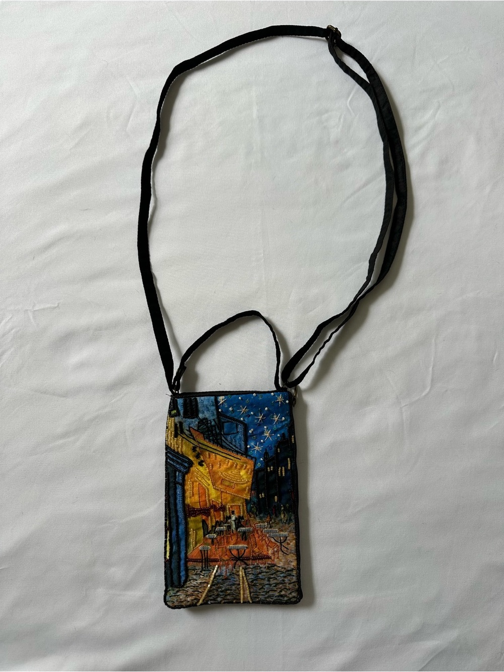 Bamboo Trading Company Van Gogh Cafe Beaded Crossbody